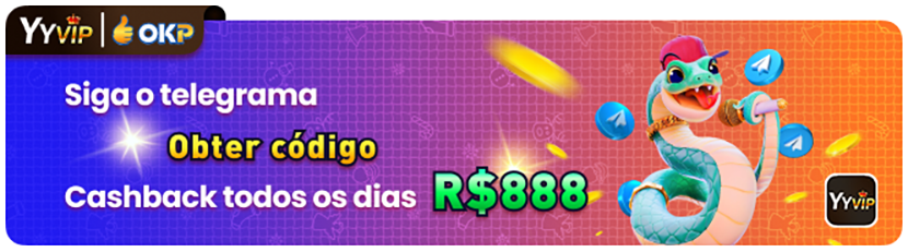 Siga o telegrama Obter codigo Cashback todos os dias R$888